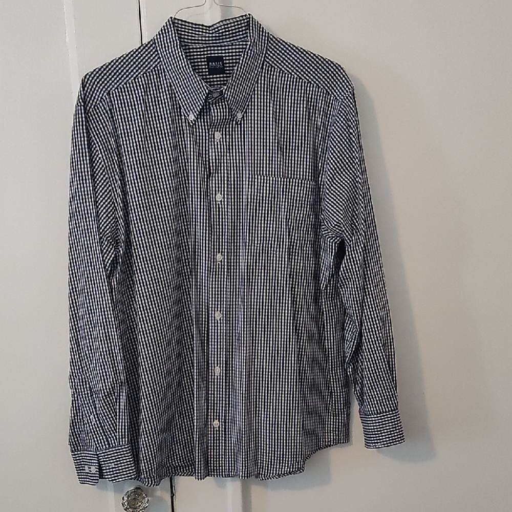 Men's Blue Checkered Shirt